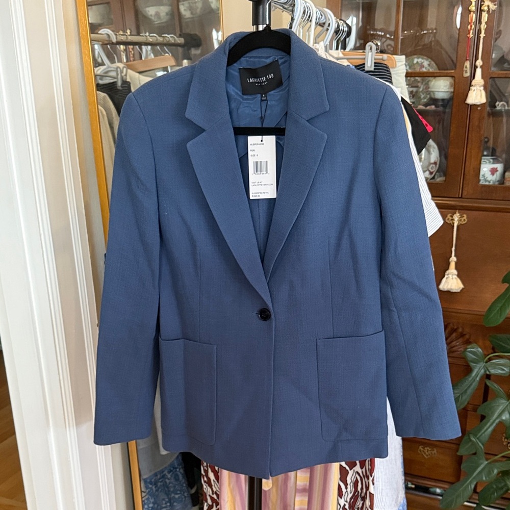 Lafayette 148 Blazer Navy Blue